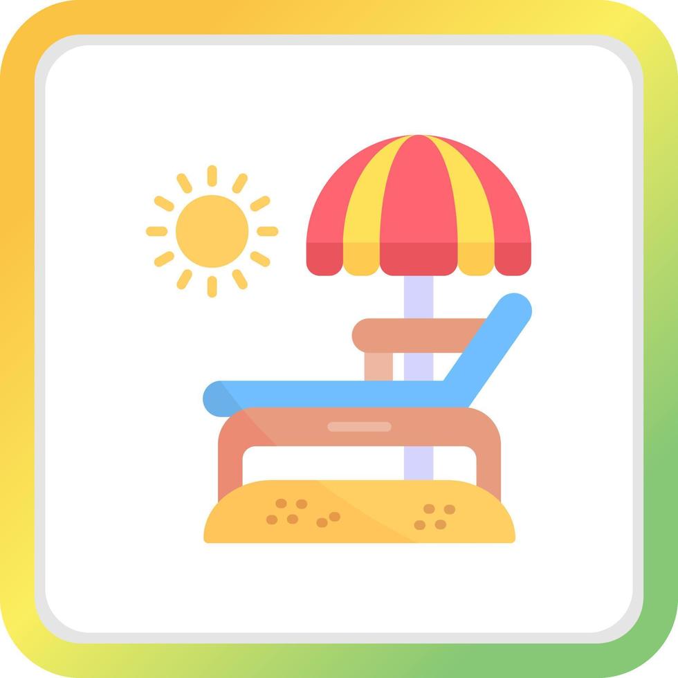 Lounger Creative Icon Design vector