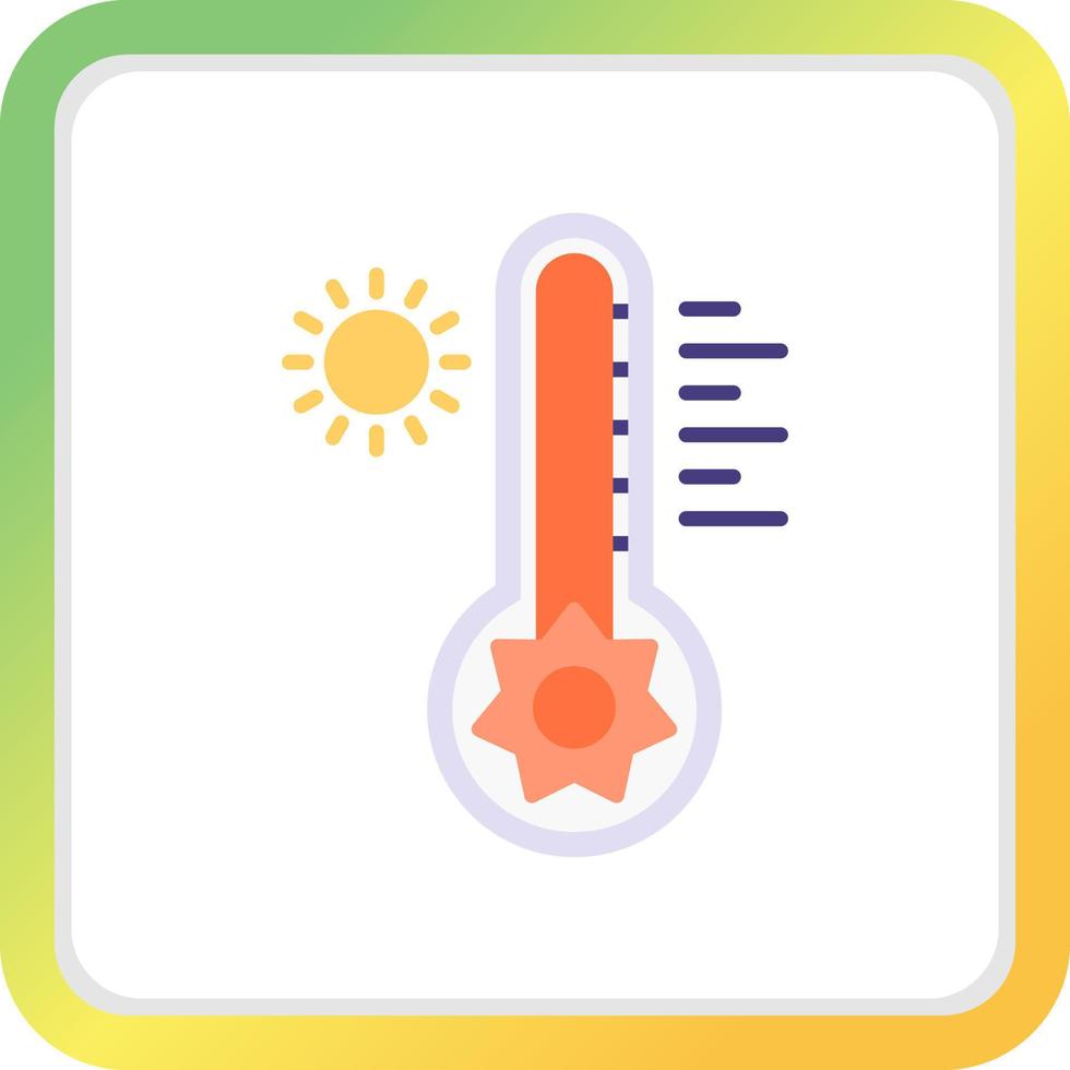 Hot Temperature Creative Icon Design vector