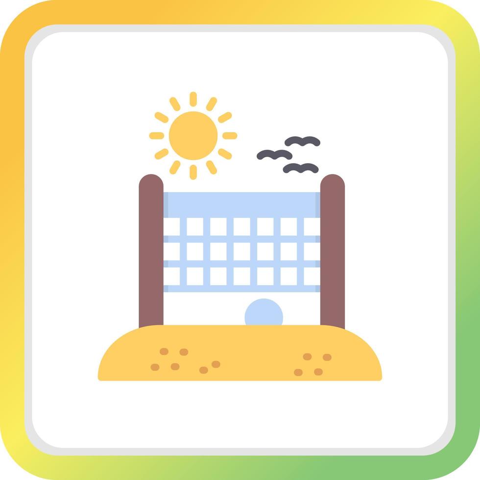Beach Volleyball  Creative Icon Design vector