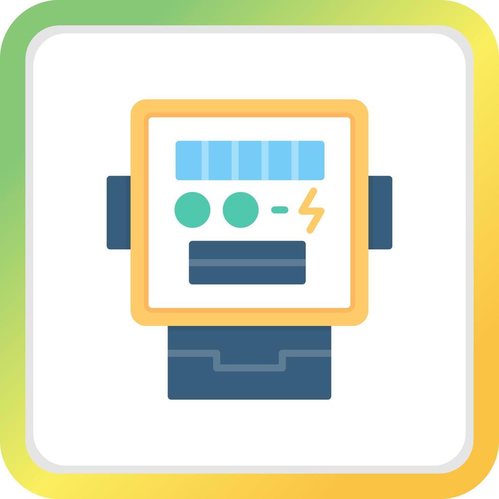 Electric Meter Creative Icon Design vector