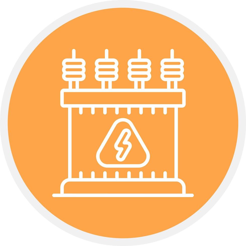 Power Transformer Creative Icon Design vector