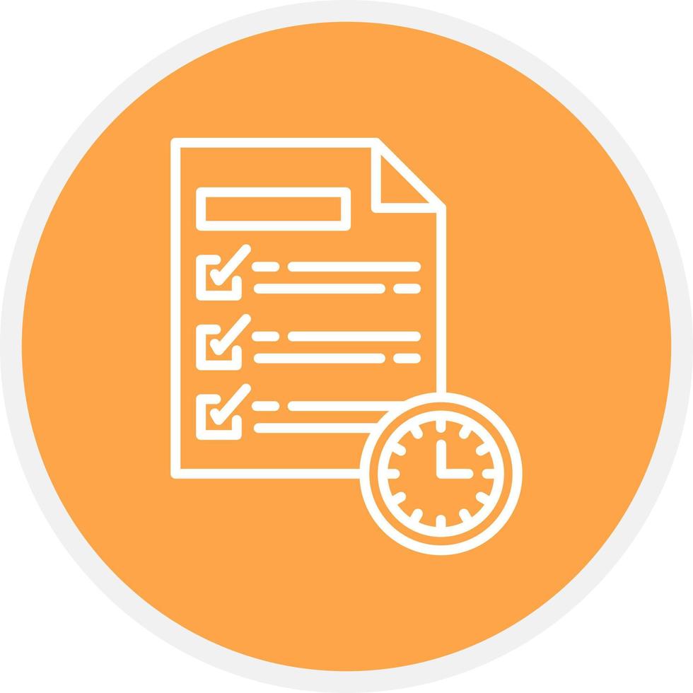 Deadline Creative Icon Design vector