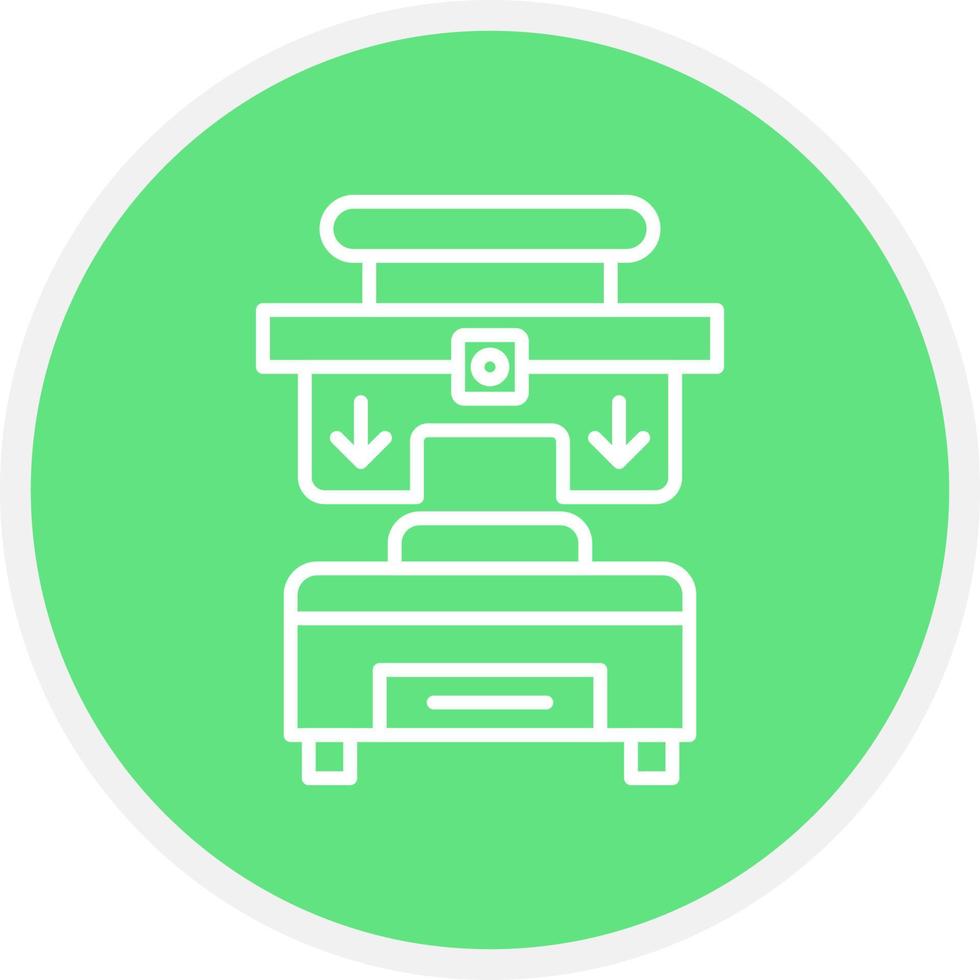 Press Machine Creative Icon Design vector