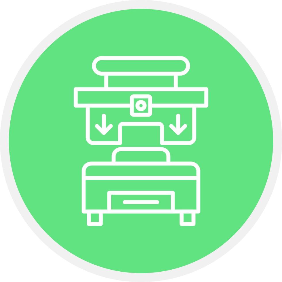 Press Machine Creative Icon Design vector