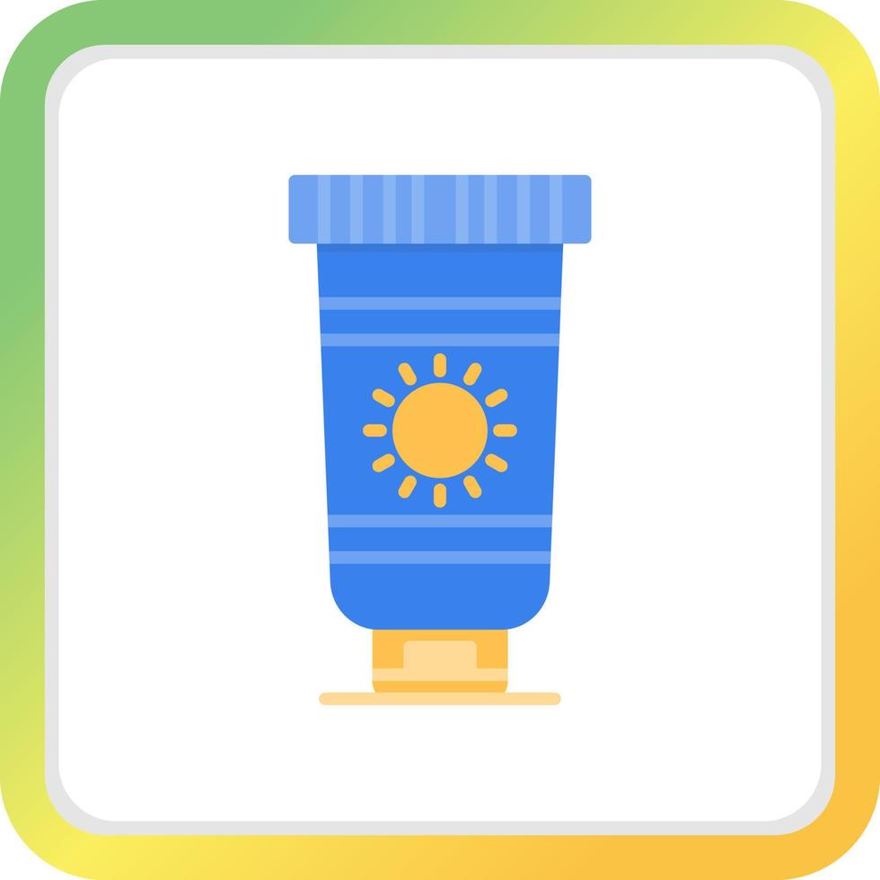 Sunscreen Creative Icon Design vector