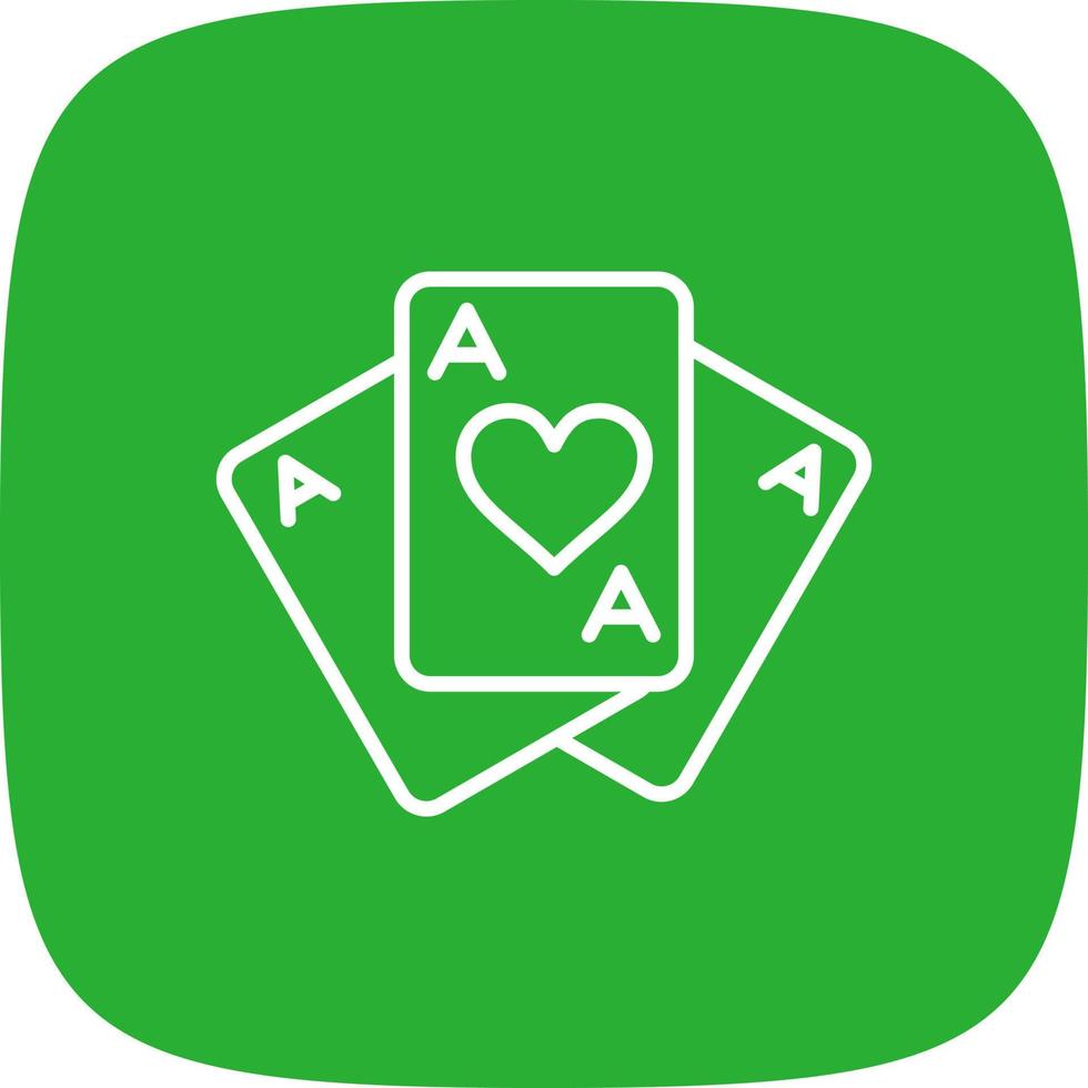 Playing Cards Creative Icon Design vector