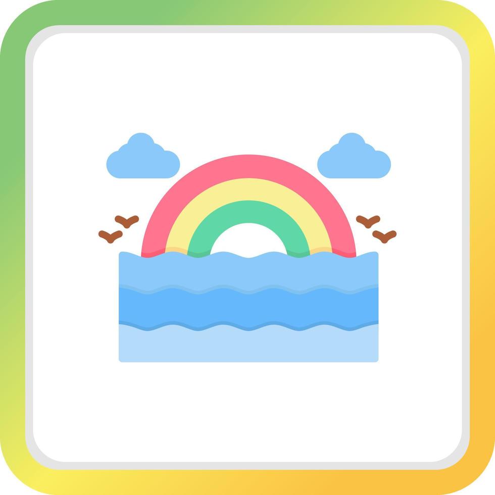 Rainbow Creative Icon Design vector