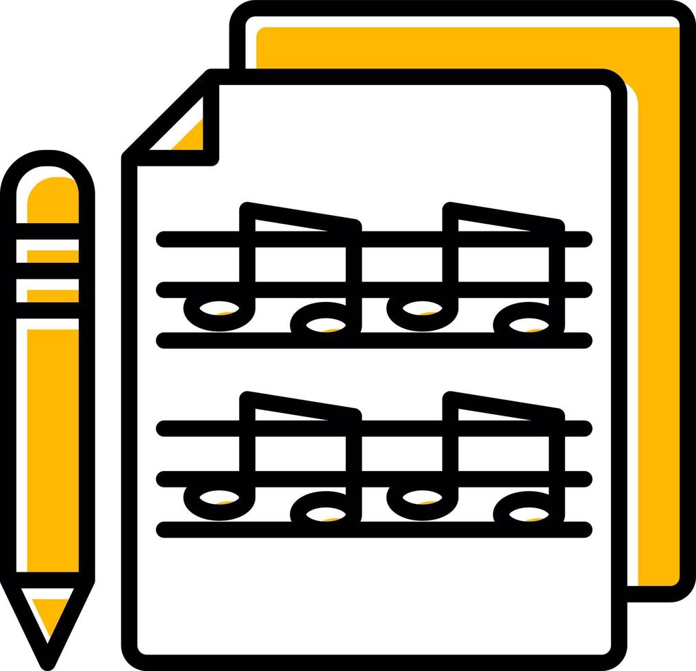 Music Score Creative Icon Design vector