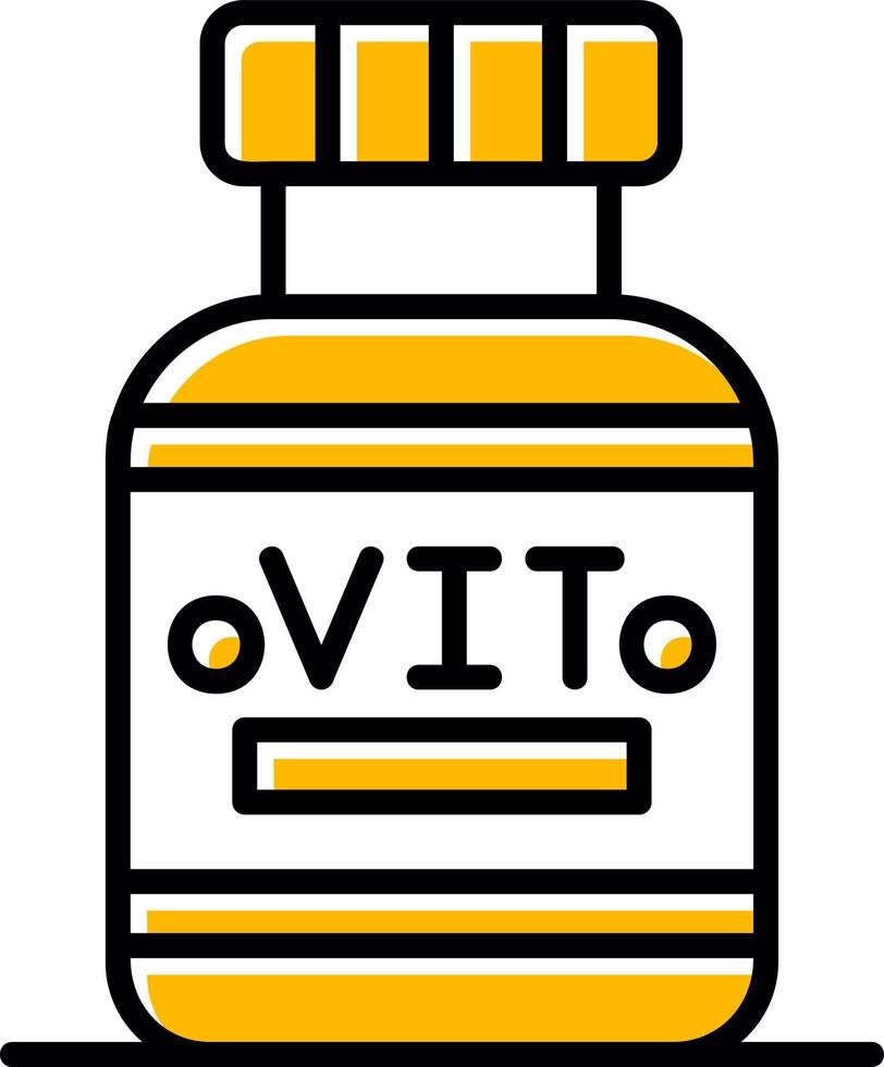 diseño de icono creativo de vitaminas vector