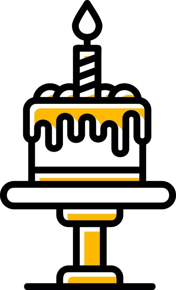 Birthday Cake Creative Icon Design vector