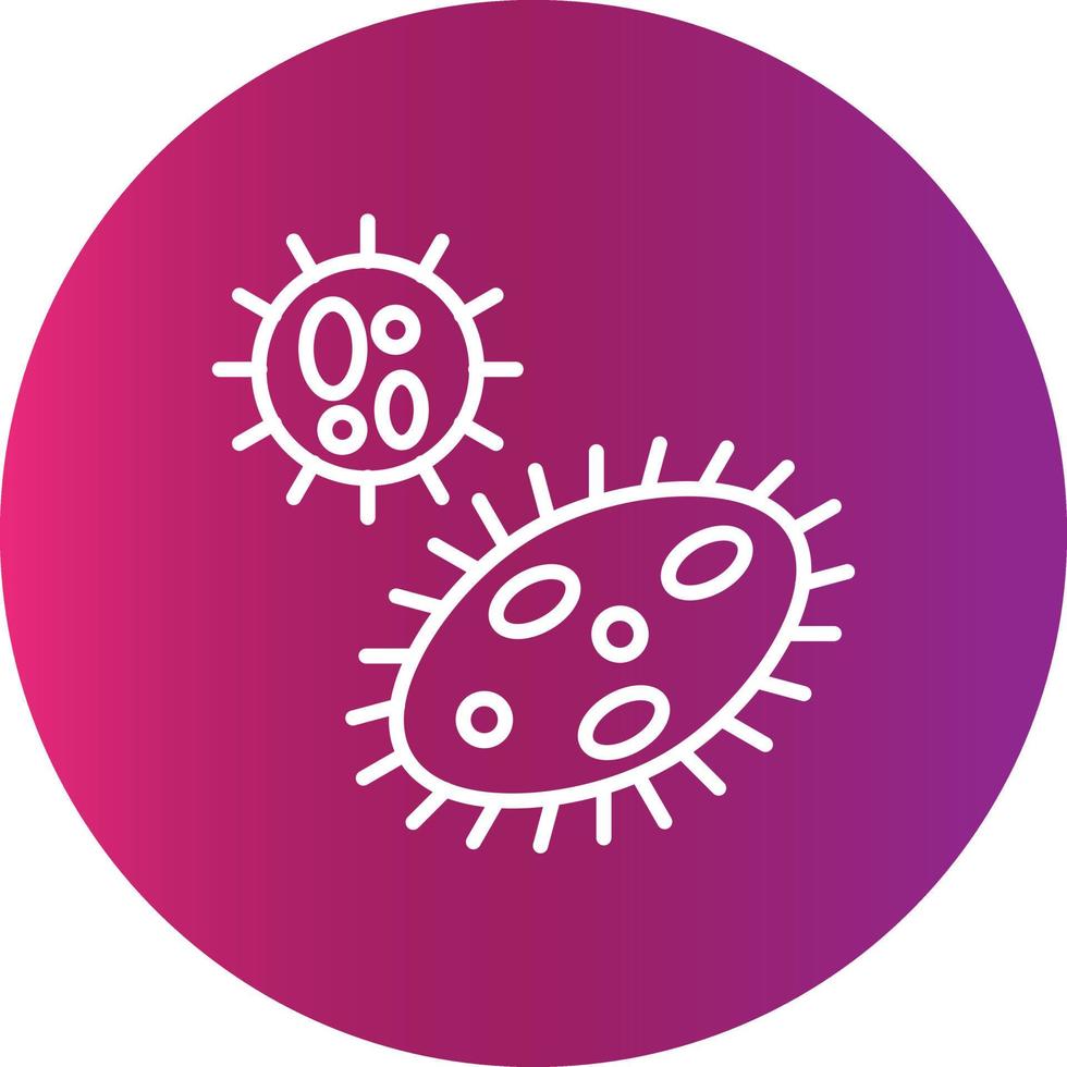 diseño de icono creativo de bacterias vector