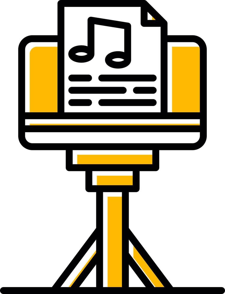 Music Stand Creative Icon Design vector