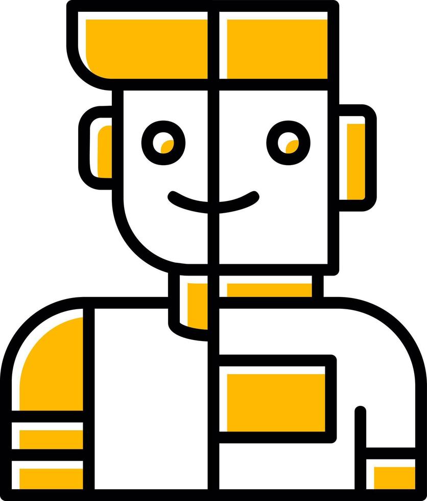 Humanoid Creative Icon Design vector