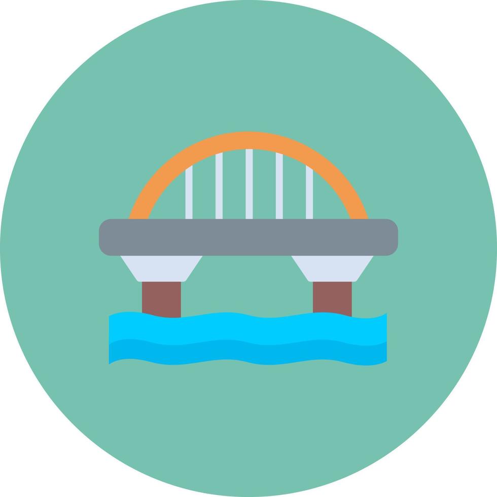 diseño de icono creativo de puente vector