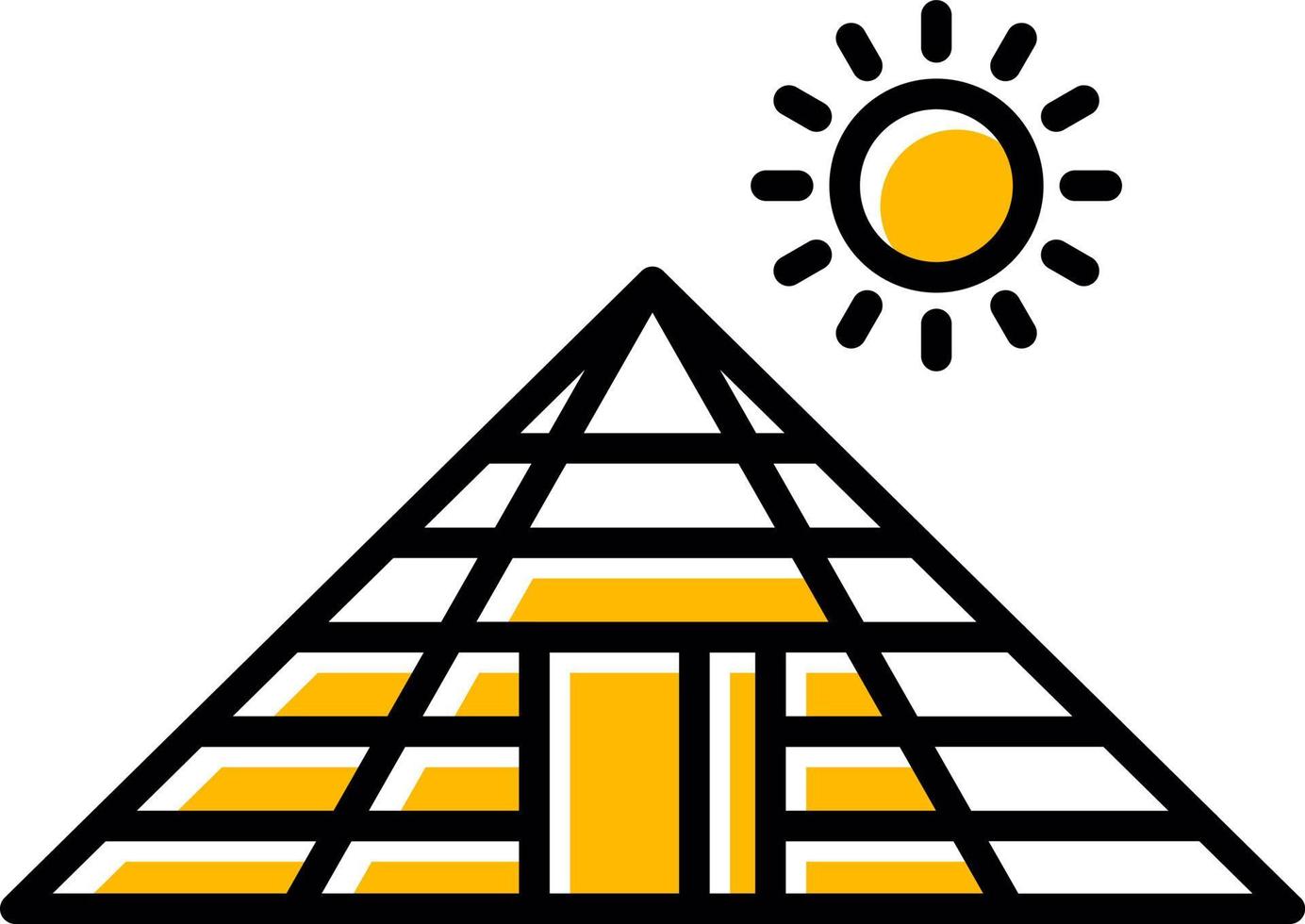 Pyramid Creative Icon Design vector