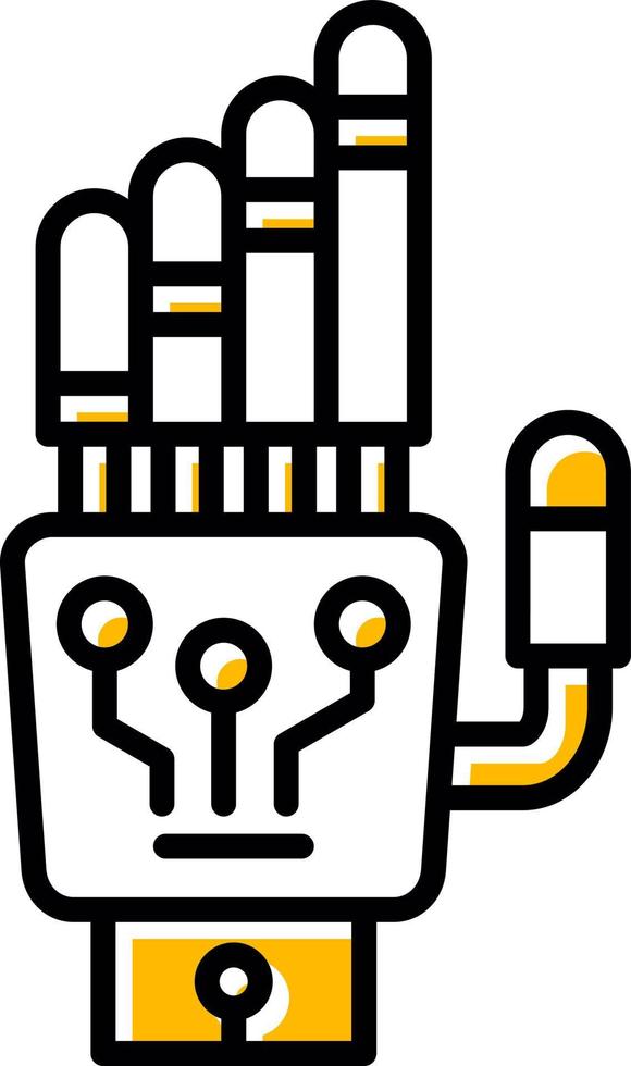 Robot Hand Creative Icon Design vector