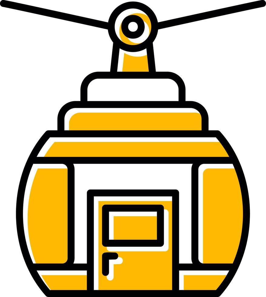 Cable Car Creative Icon Design vector