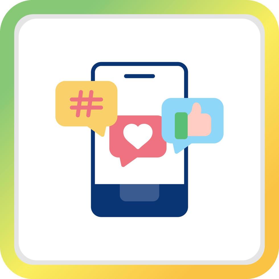 Social Media Creative Icon Design vector