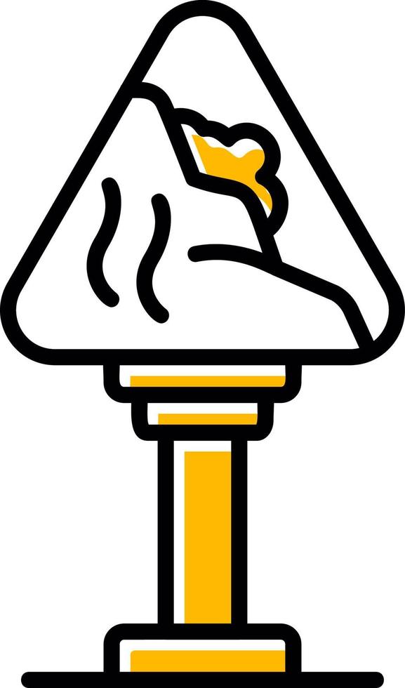 Avalanche Sign Creative Icon Design vector
