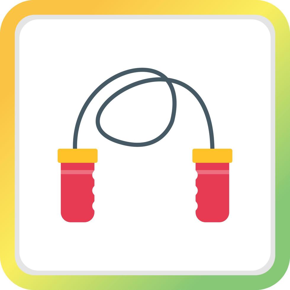 Skipping Rope Creative Icon Design vector