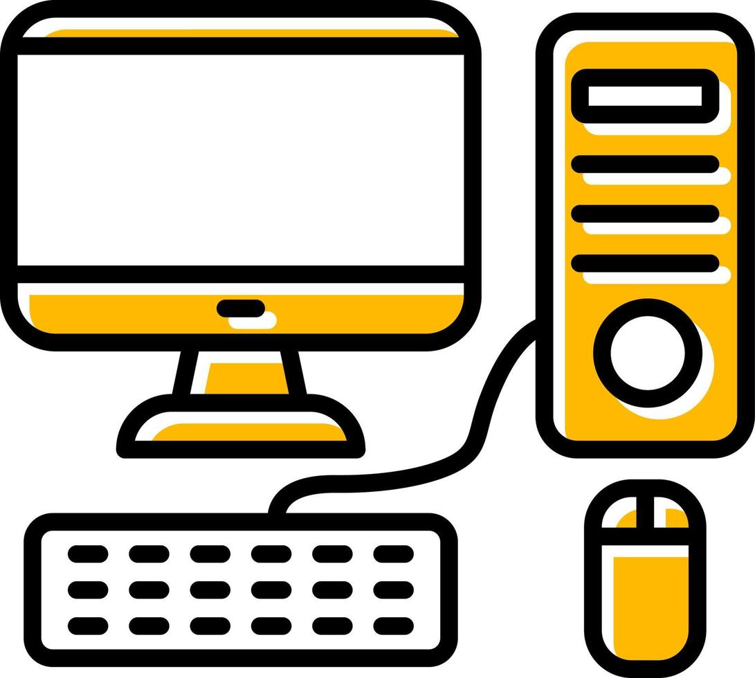 Computer Creative Icon Design vector