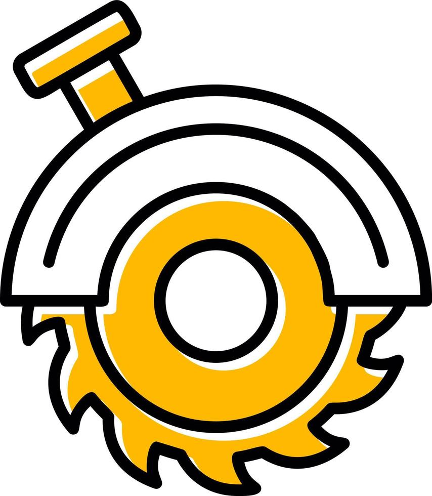 Circular Saw Creative Icon Design vector