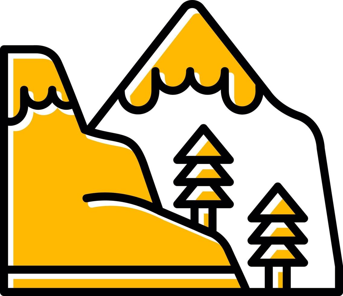 Mountain Creative Icon Design vector