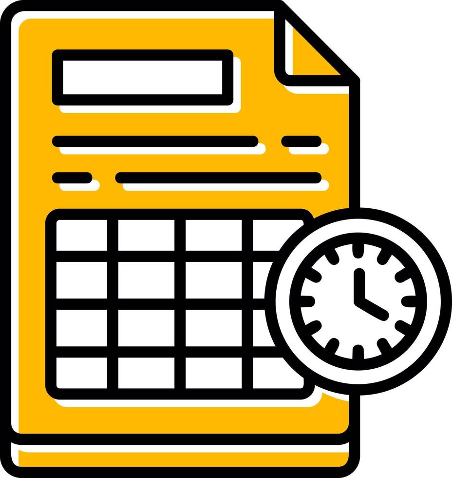 Schedule Creative Icon Design vector