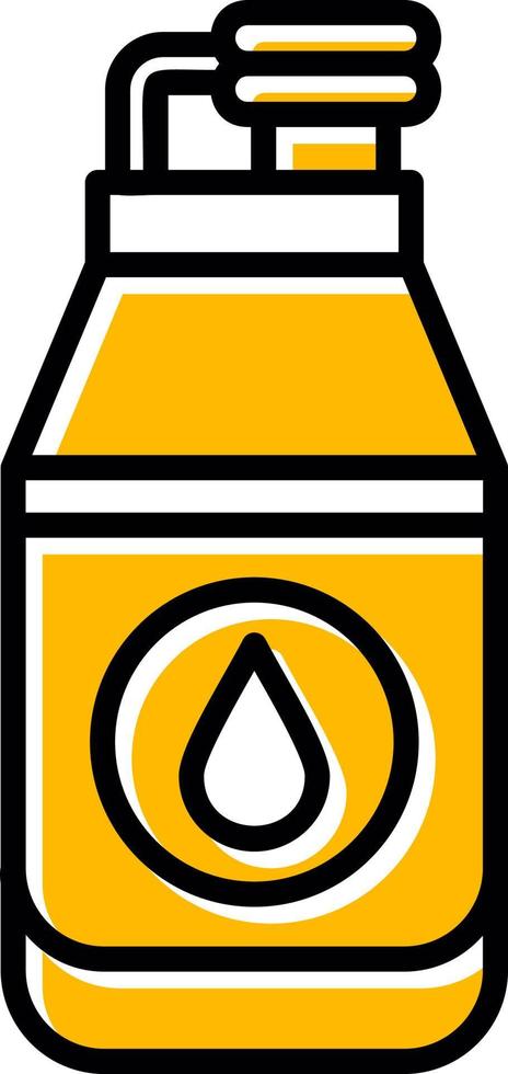Water Bottle Creative Icon Design vector
