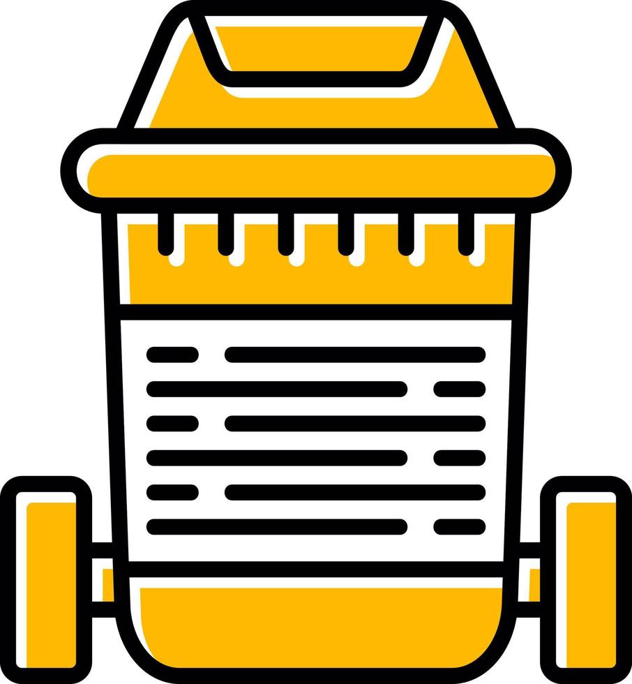 Trash Bin Creative Icon Design vector