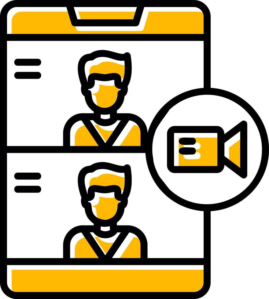 Videocall Creative Icon Design vector