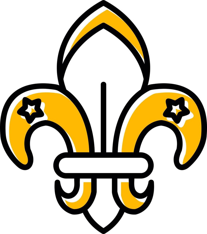 Fleur De Lis Creative Icon Design vector