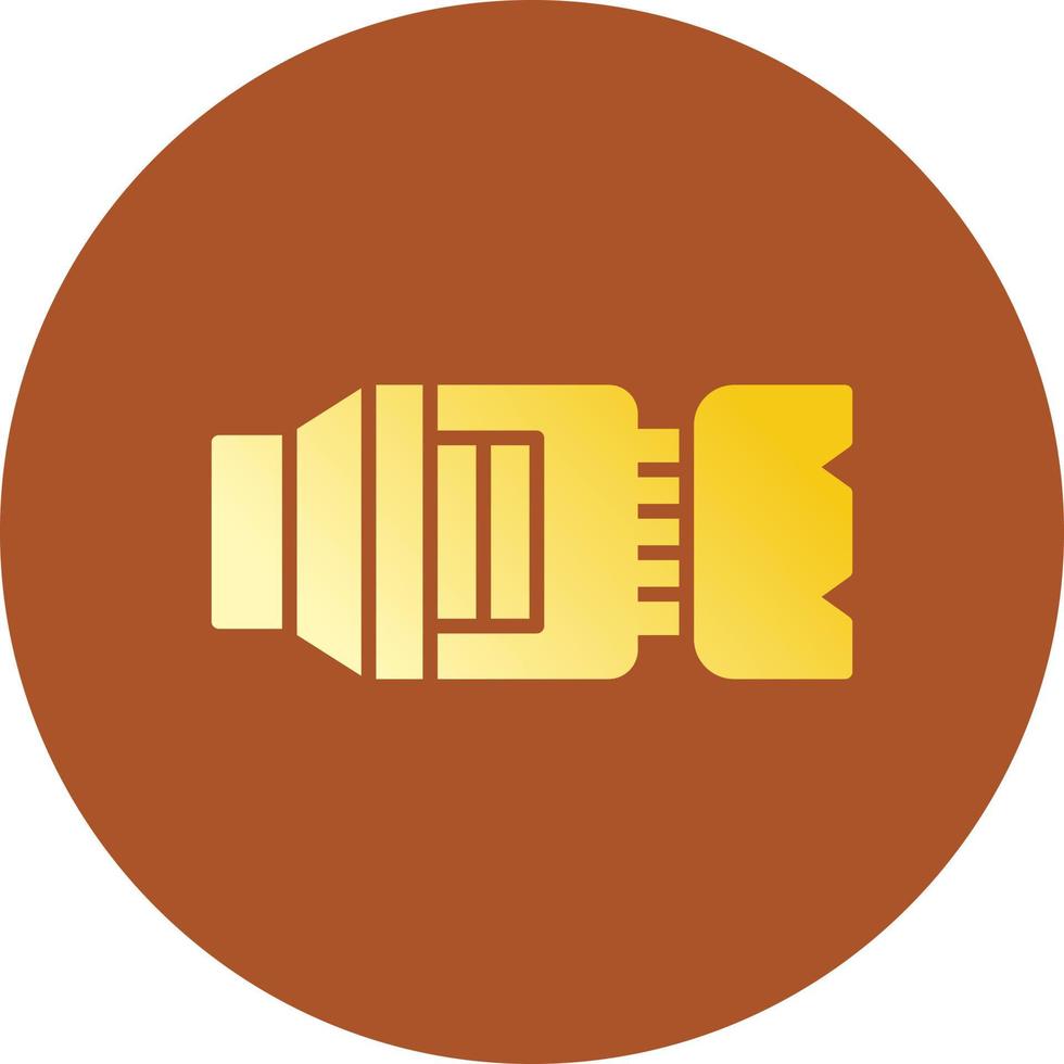 Camera Lens Creative Icon Design vector