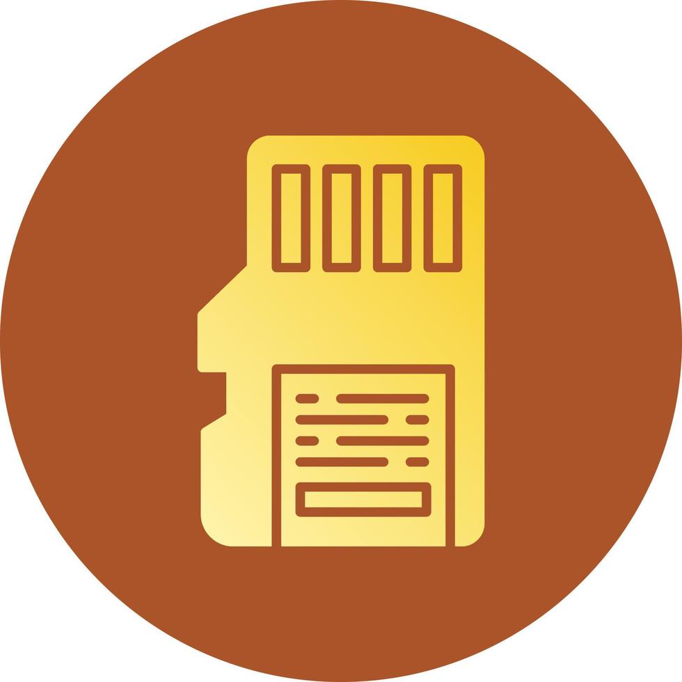 Sd Card Creative Icon Design vector