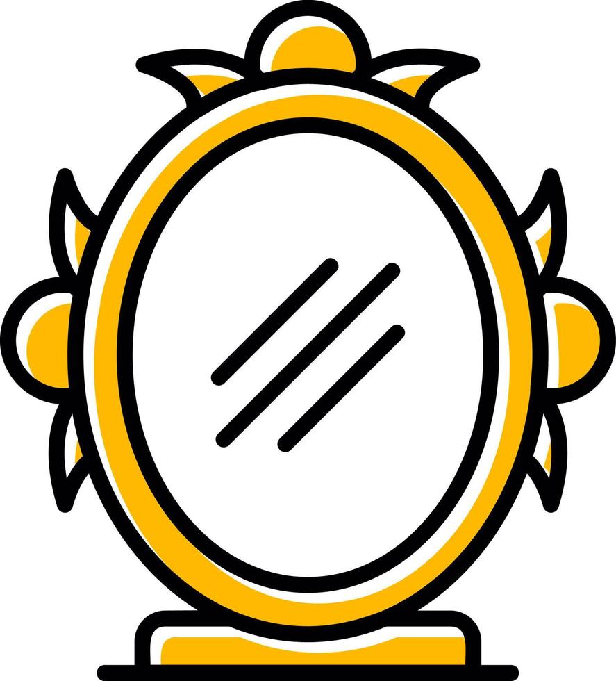 Magic Mirror Creative Icon Design vector