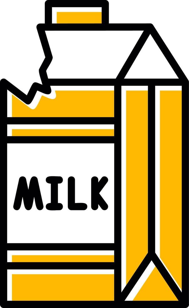 Milk Carton Creative Icon Design vector