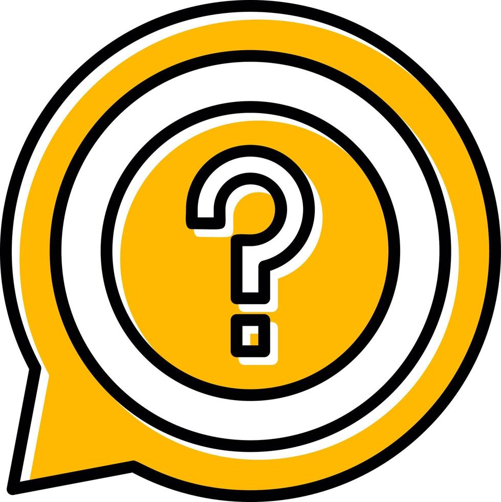 Question Creative Icon Design vector