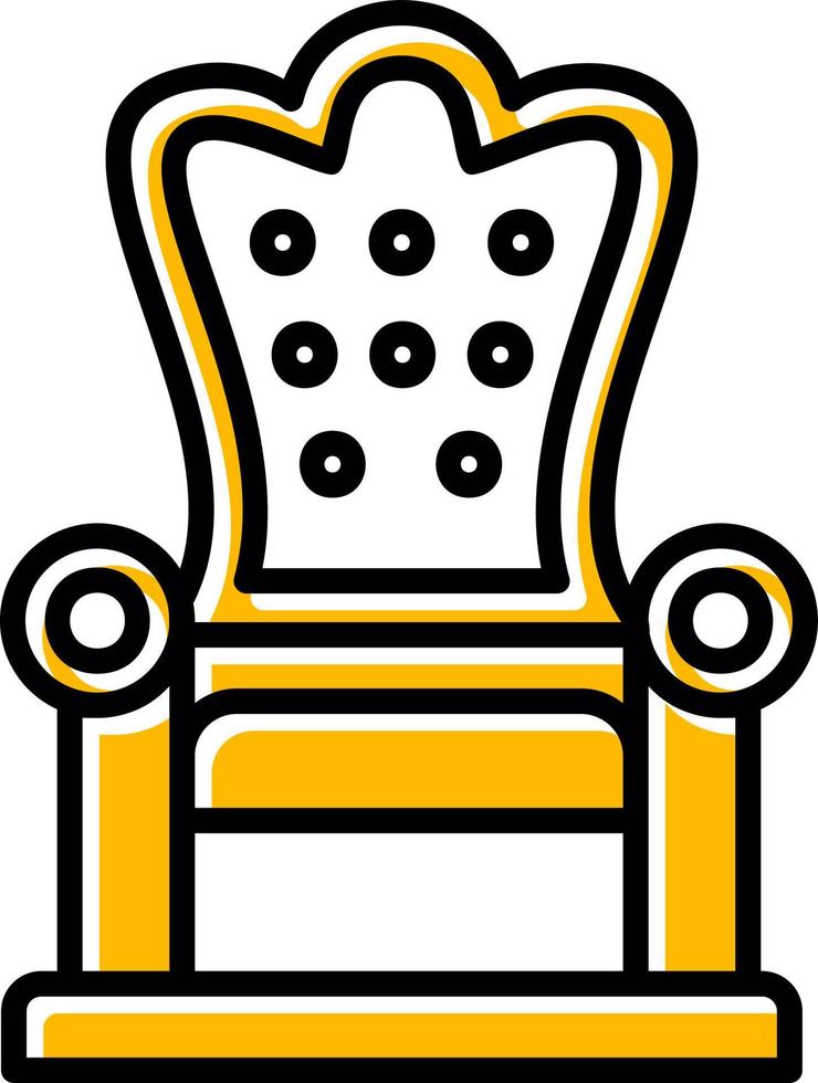 diseño de icono creativo de trono vector