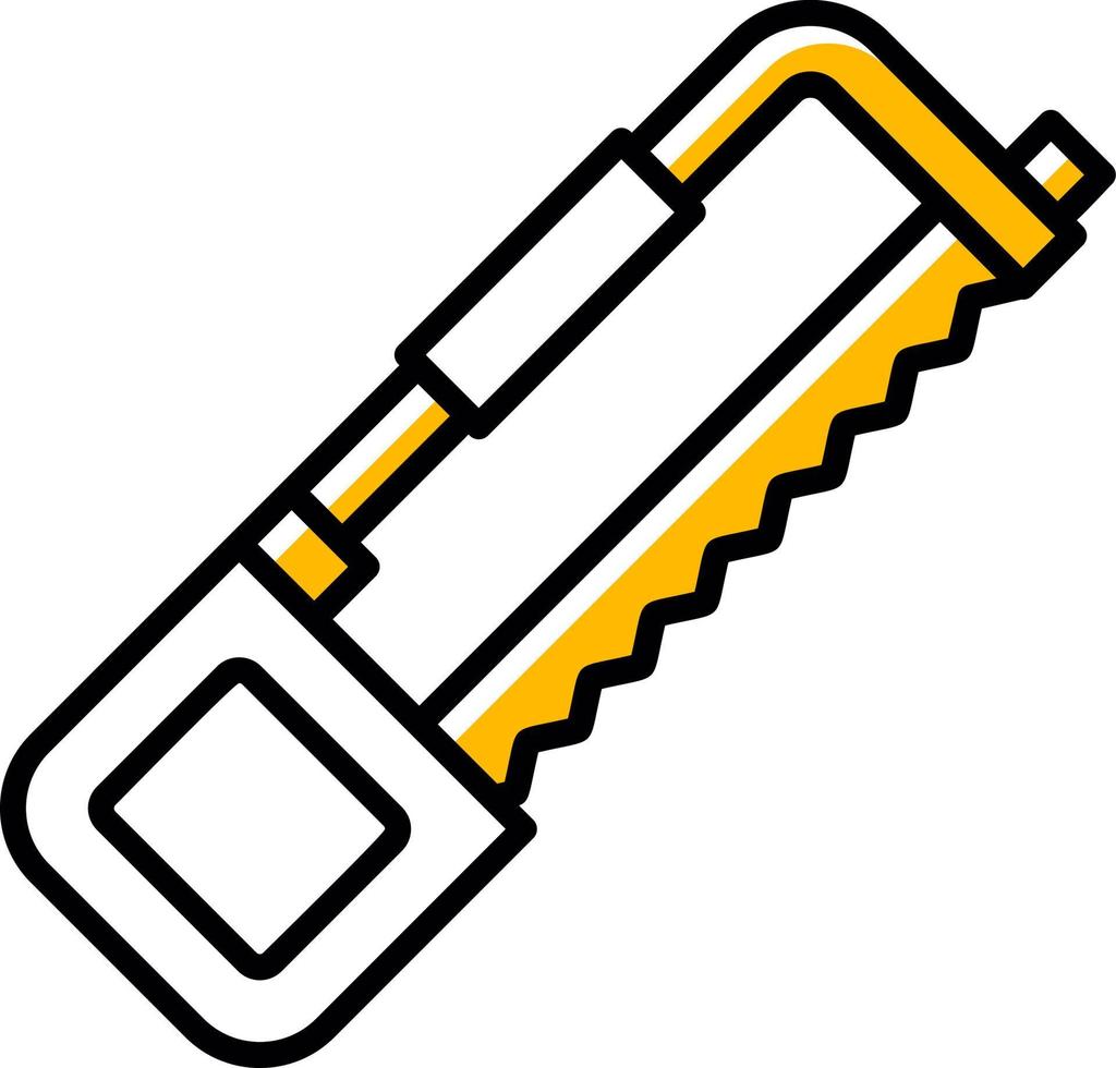 Hack Saw Creative Icon Design vector