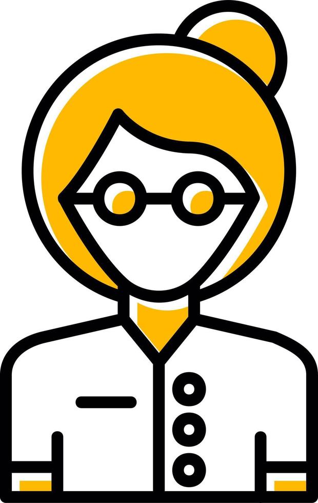 Old Woman Creative Icon Design vector