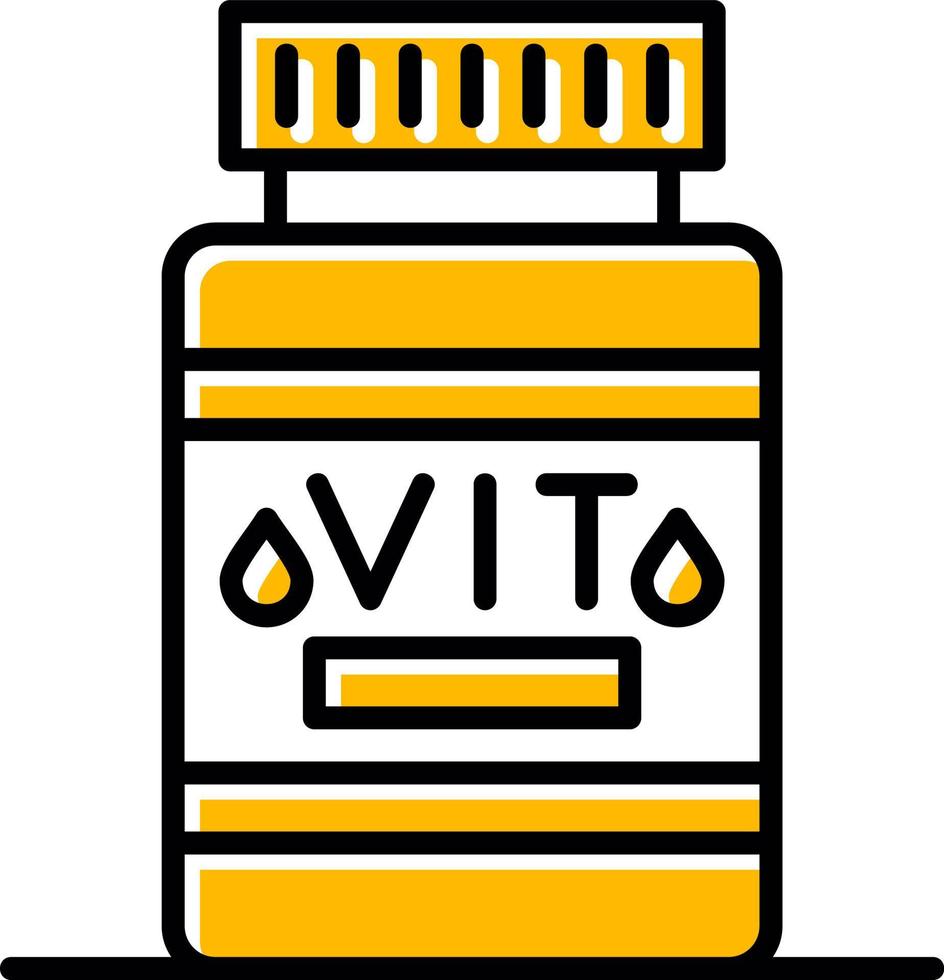 diseño de icono creativo de vitamina vector