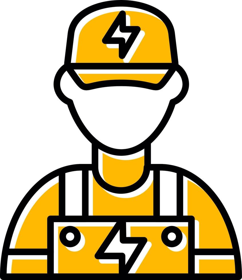 Electrician Creative Icon Design vector