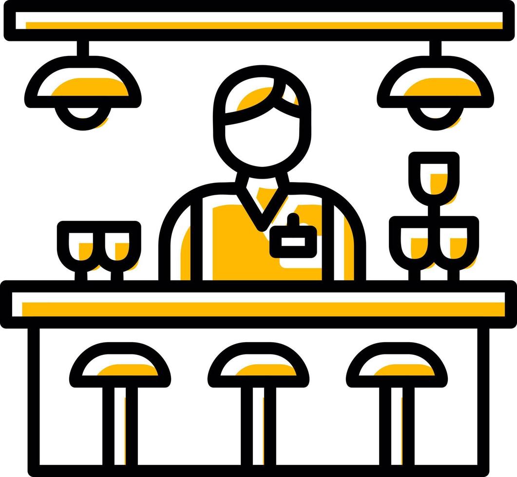 Bar Counter Creative Icon Design vector