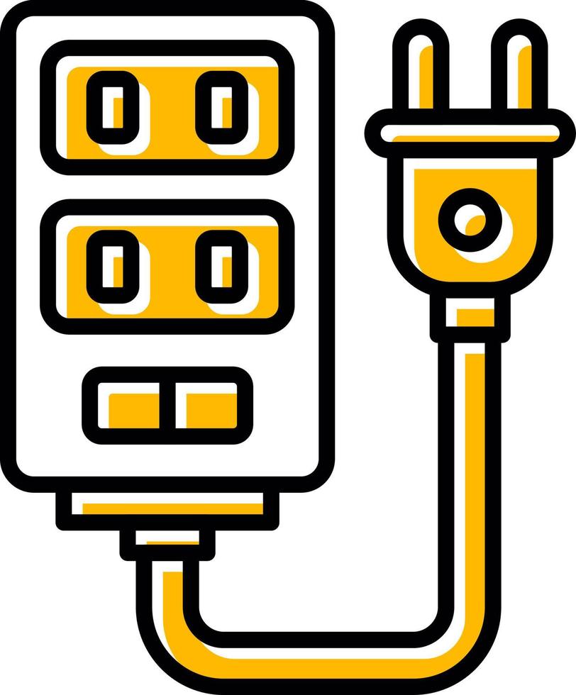 Power Strip Creative Icon Design vector