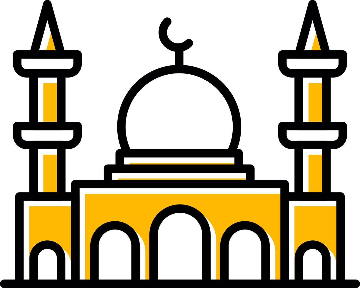 Mosque Creative Icon Design vector