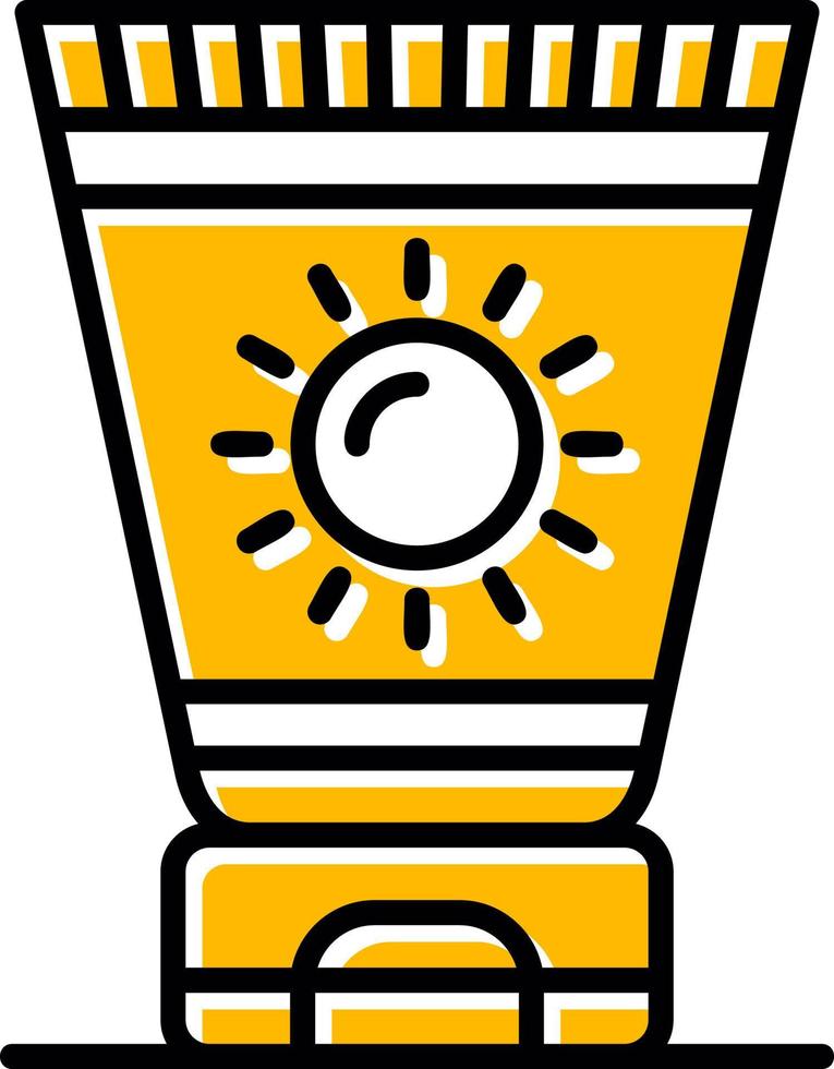 Sun Cream Creative Icon Design vector