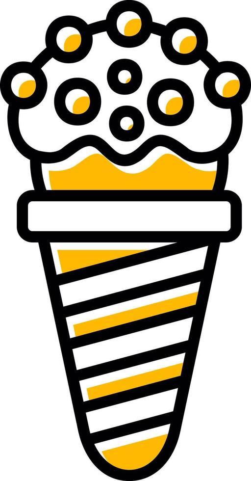 Ice Cream Cone Creative Icon Design vector