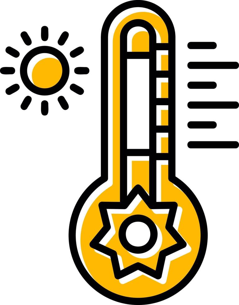 Hot Temperature Creative Icon Design vector