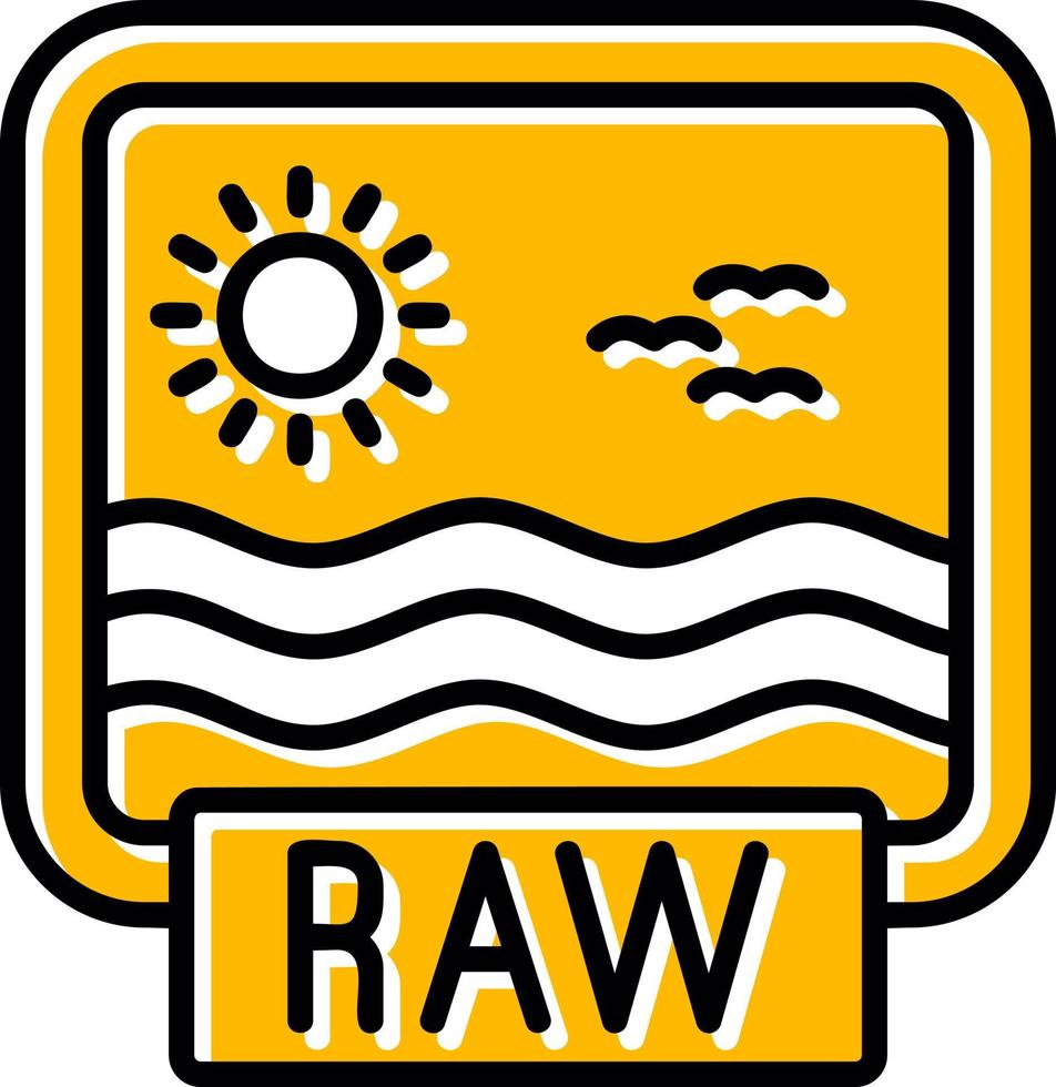 Raw Creative Icon Design vector