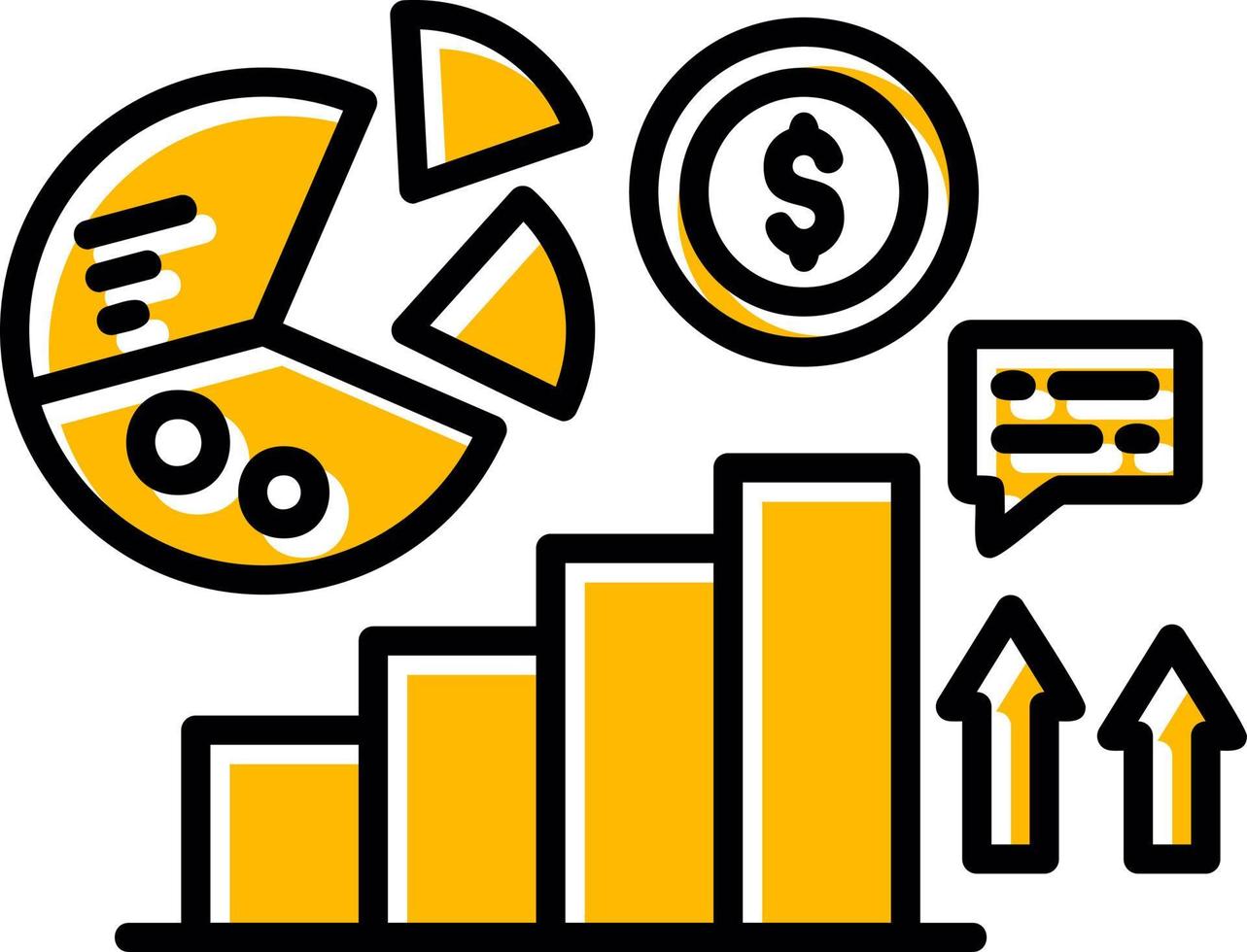 Stats Creative Icon Design vector